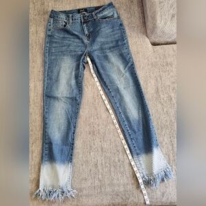 Earl Jeans w/Raw Frayed Hem Size 10